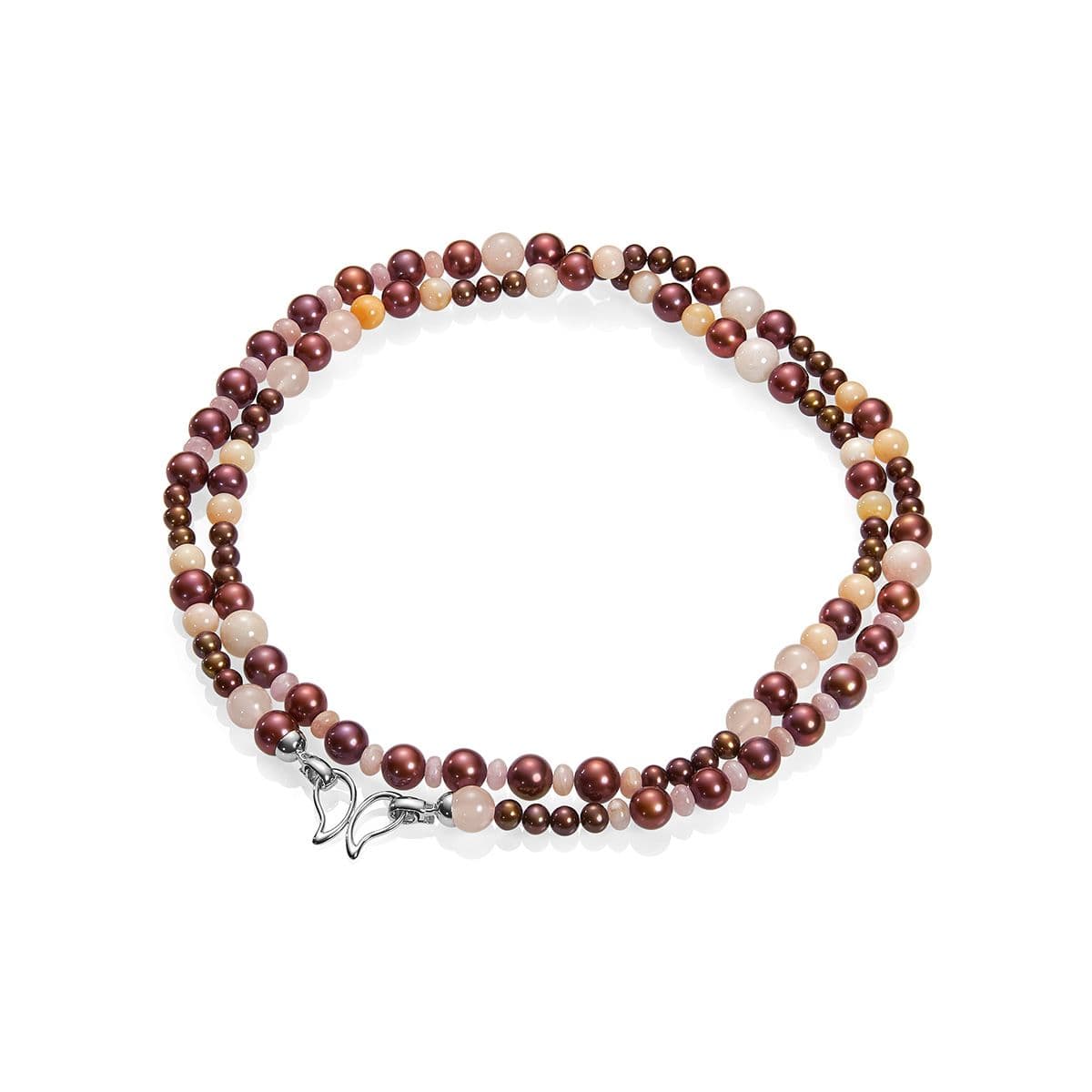 Ожерелье Магия камней от Nasonpearl из жемчуга, кварца, опалов, морганитов и кунцитов