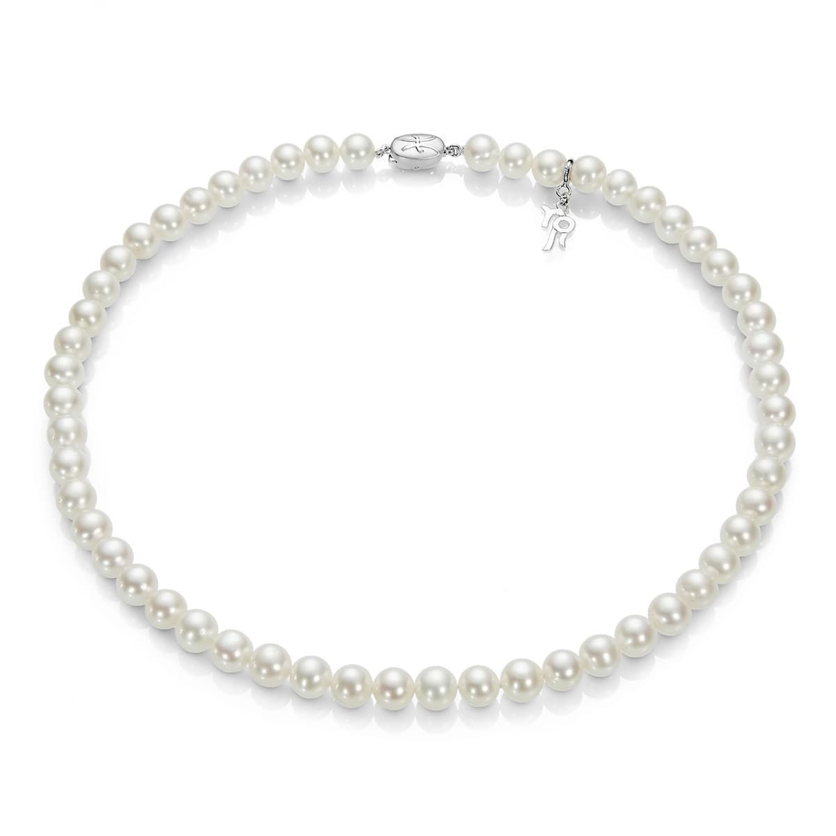 Роскошное ожерелье из белого пресноводного жемчуга