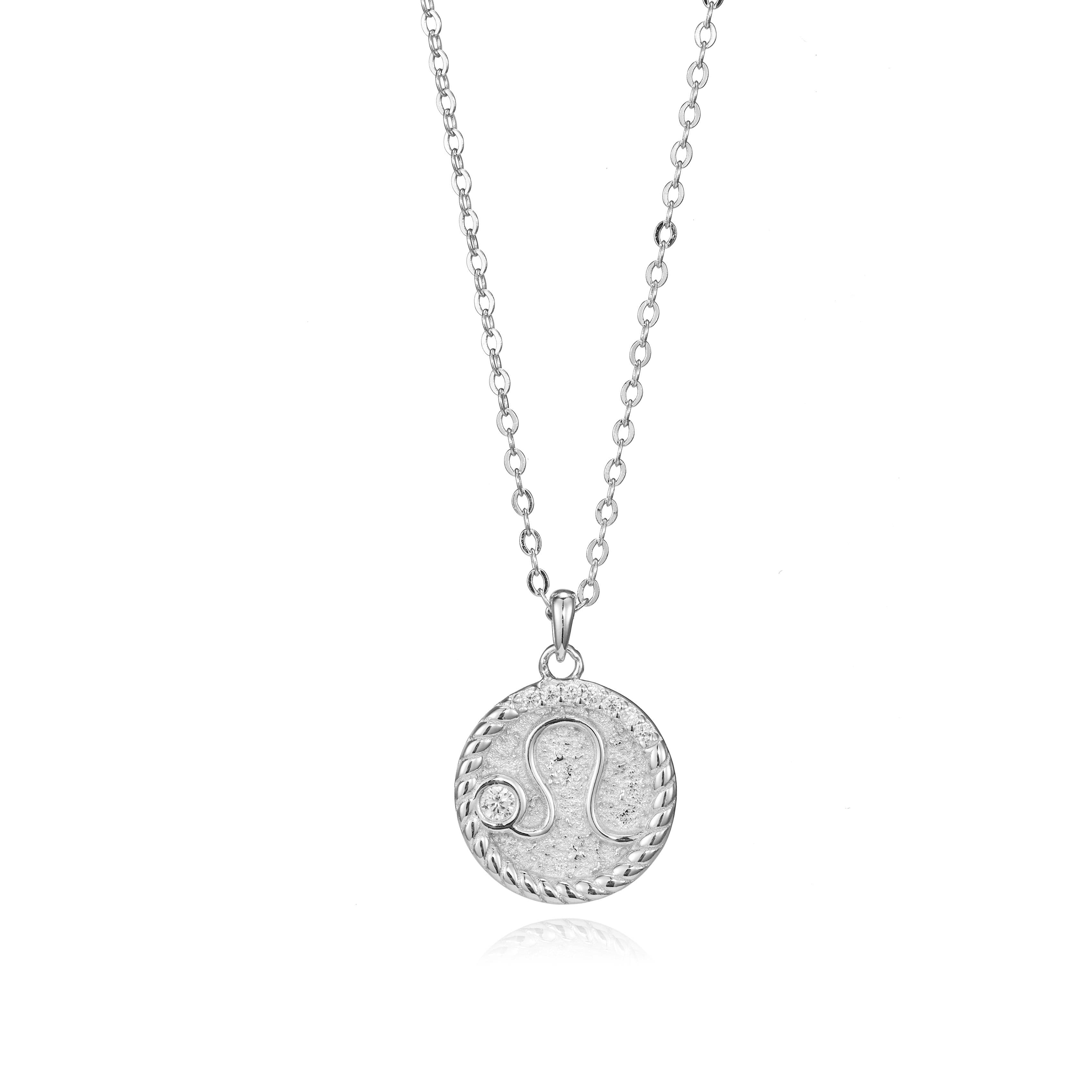 Серебряная подвеска Созвездие Nasonpearl знака зодиака Лев