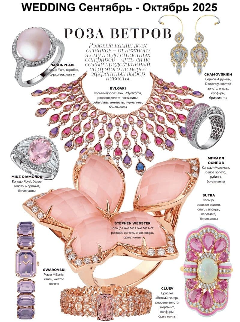 Серебряное кольцо Yara с лавандовым жемчугом и циркониями от Nasonpearl 