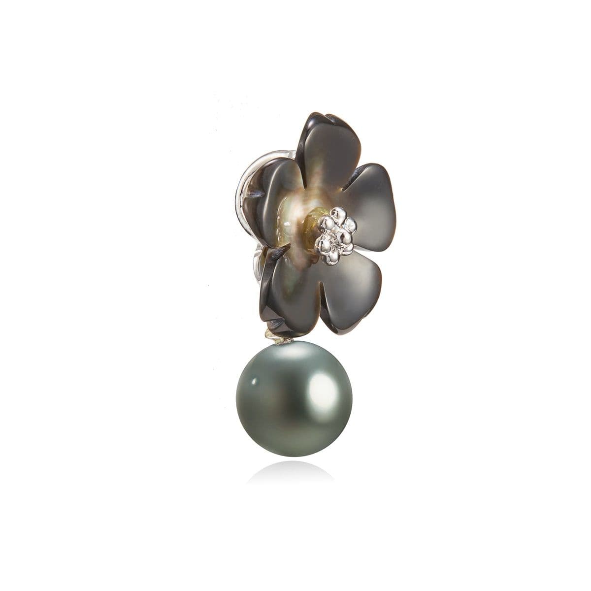  Серебряная подвеска Алламанда от Nasonpearl с жемчугом Таити и перламутром